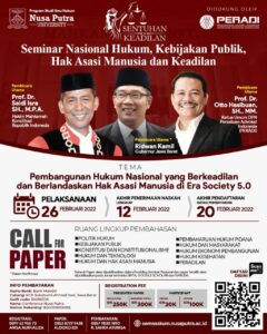 Universitas Nusa Putra Gelar Seminar Hukum, Catat Tanggalnya!